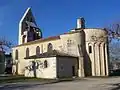 Vue sud-est de l'église Saint-Pierre-ès-Liens (déc.&nbsp;2012)