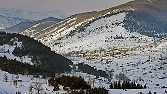 Prades en hiver.