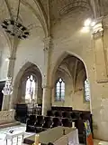 Partie droite du chœur, élévation sud.