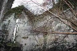 Vue intérieure - pignon Ouest mur Nord.