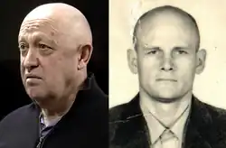 Montage de deux photos d'hommes, l'une en couleur, l'autre en noir et blanc.