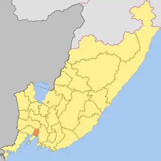 Localisation de Okroug urbain d'Artiom