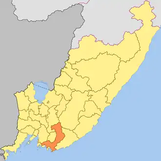 Localisation de Raïon de Partizansk