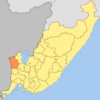 Localisation de Raïon de Pogranitchny