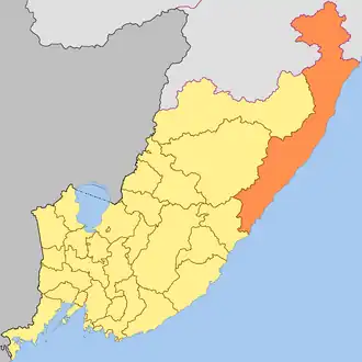 Localisation de Raïon de Terneï