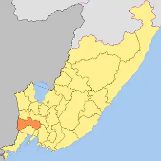 Localisation de Okroug urbain d'Oussouriïsk