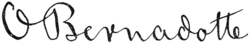 Signature de Oscar Bernadotte