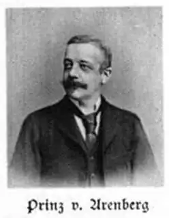 Franz von Arenberg (29 septembre 1849 - Héverlé † 25 mars 1907 - Château Pesch&nbsp;(de), Hongrie), diplomate, député au Reichstag.