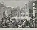 La prise du château d'eau en 1848.