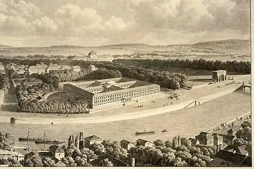 Projet de Palais des Archives en 1812.