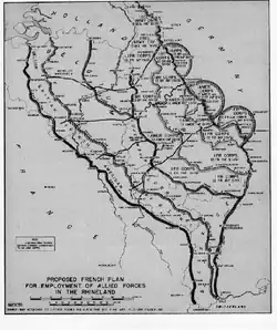 Carte noir et blanc de l'Alsace-Lorraine et de la Rhénanie.