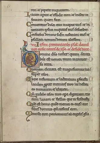 f33v : initiale historiée