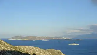 Vue de Pserimos depuis Kalymnos