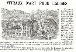 Page de revue, avec gravure