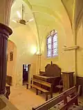 Chapelle nord, vue vers le nord-ouest.