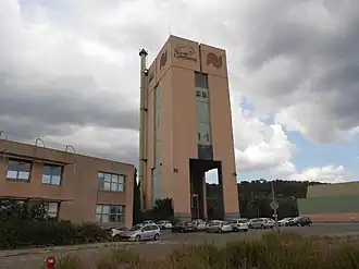 La tour d'extraction du puits Yvon Morandat.