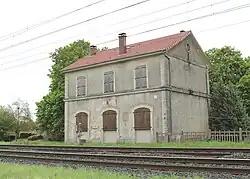 Ancienne gare de Punerot aujourd'hui désaffectée située sur la ligne de Culmont - Chalindrey à Toul.