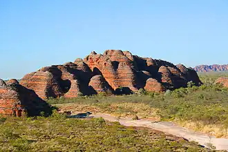 Formations rocheuses dans le Parc national de Purnululu