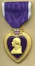 Médaille du Purple Heart, à l'effigie de Washington