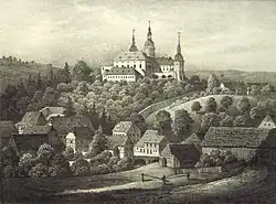 Vue du château vers 1841