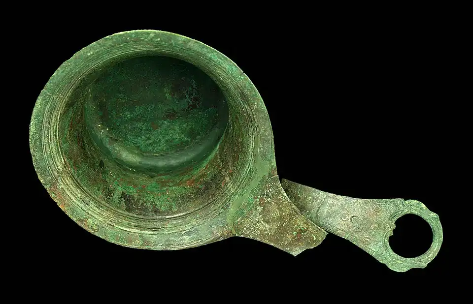 Patère provenant de la tombe du guerrier lombard Putensen(Salzhausen, Basse-Saxe, All., vers 50 apr. J.-C.)