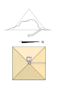 Plan de la pyramide G1A
