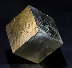Pyrite - mine Ampliación a Victoria, Espagne (4&nbsp;×&nbsp;4&nbsp;×&nbsp;4&nbsp;cm)