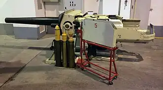 Dispositif d’entraînement du canon principal du Char 68.