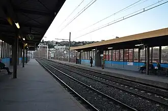 Vue sur la marquise depuis la voie A