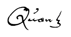 Signature de Johann Joachim Quantz