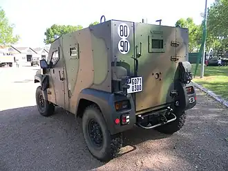 Un petit véhicule protégé (PVP) du régiment en 2013.