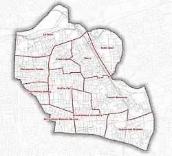 quartiers de Villeurbanne