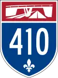 Panneau autoroute 410