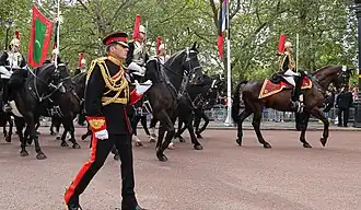 Escorte à cheval des Blues et Royals&nbsp;(en).