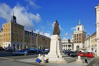 Le Queen Mother Square de Poundbury.