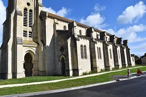 Vue latérale côté sud.