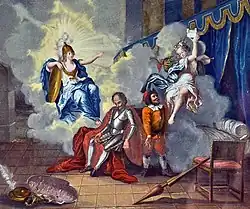 Don Quichotte est délivré de sa folie par la sagesse.