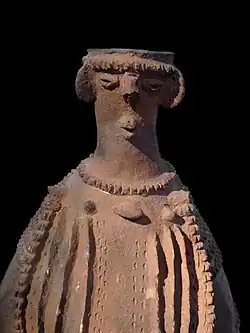 Récipient divinatoire féminin changdu.