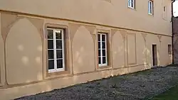 L'aile sud rénovée.