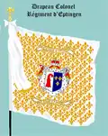 drapeau colonel du régiment d'Eptingen de 1758 à 1783