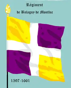 Drapeau d'Ordonnance du régiment de Balagny