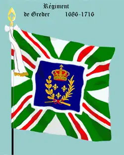 régiment de Greder de 1686 à 1716, 2e&nbsp;modèle