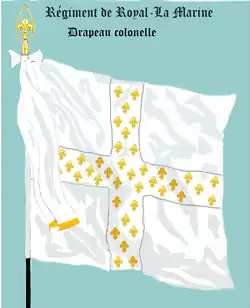 régiment Royal-La Marine drapeau colonel