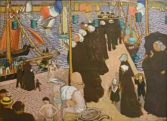 Maurice Denis : Régates à Perros-Guirec, vues de la jetée ouest (1897, Musée départemental Maurice-Denis).
