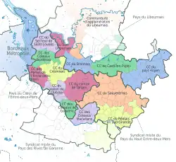 Et les seize structures de coopération intercommunale.