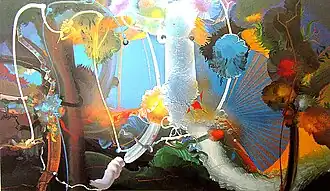 Rêve de jeune fille, 1969 (130x195&nbsp;cm, Acrylique sur toile)