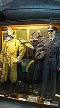 La vitrine dédiée à la Royal Air Force.