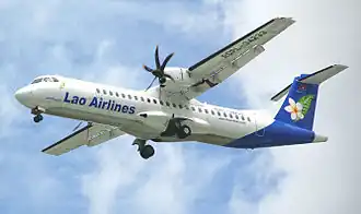 L'ATR 72-600 de Lao Airlines impliqué (RDPL-34233), photographié à l'aéroport international de Tân Sơn Nhất un mois avant l'accident.