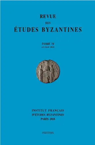 Image illustrative de l’article Revue des études byzantines