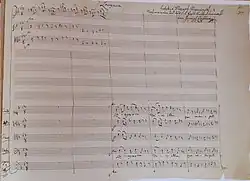 partition manuscrite